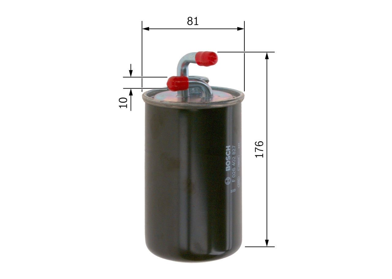 BOSCH F 026 402 827 Filtru combustibil