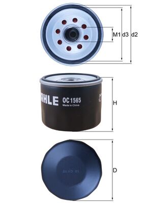 MAHLE OC 1565 Filtru ulei