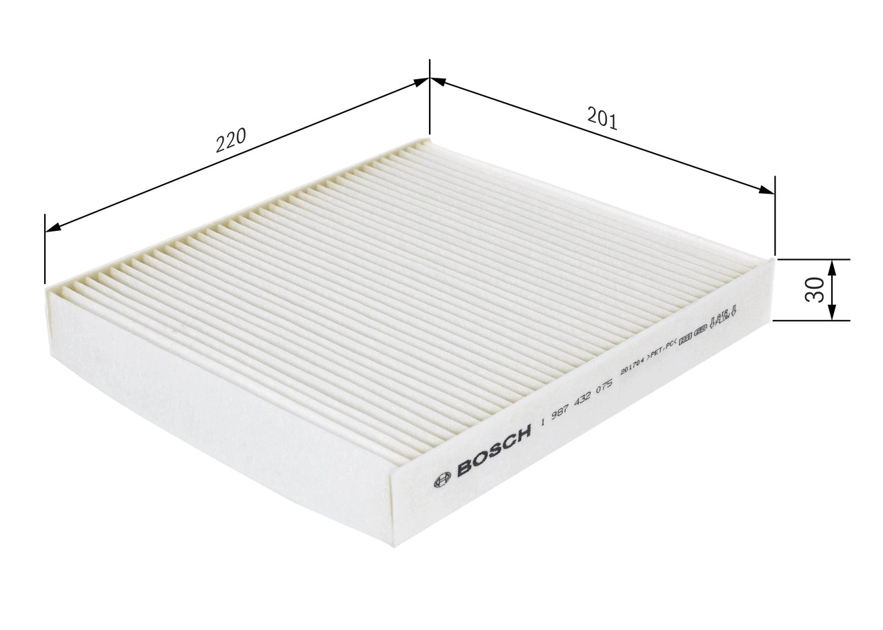 BOSCH 1 987 432 075 Filtru, aer habitaclu