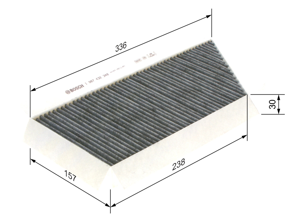 BOSCH 1 987 432 348 Filtru, aer habitaclu