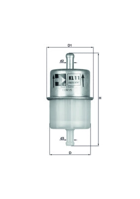 MAHLE KL 11 Filtru combustibil