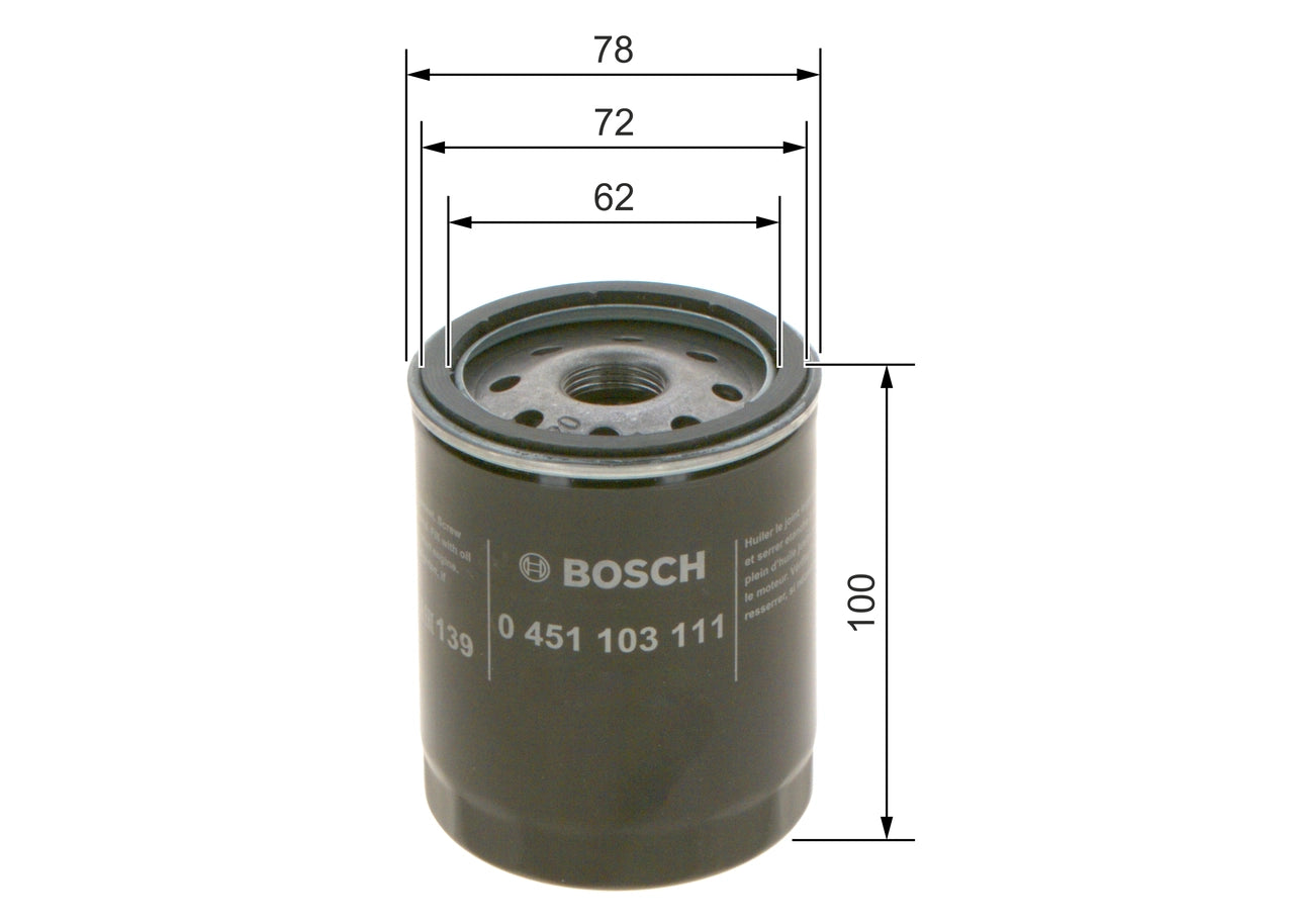 BOSCH 0 451 103 111 Filtru ulei