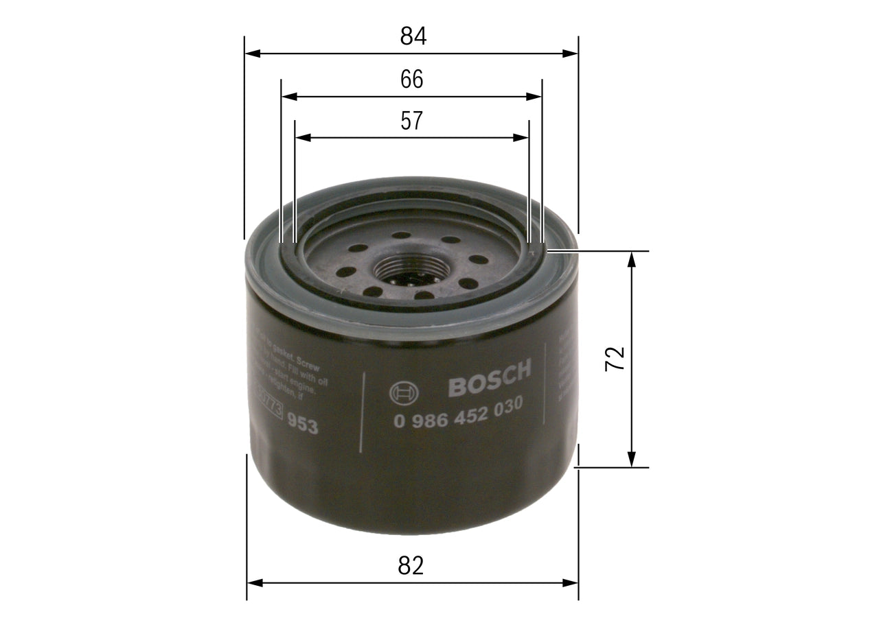 BOSCH 0 986 452 019 Filtru ulei
