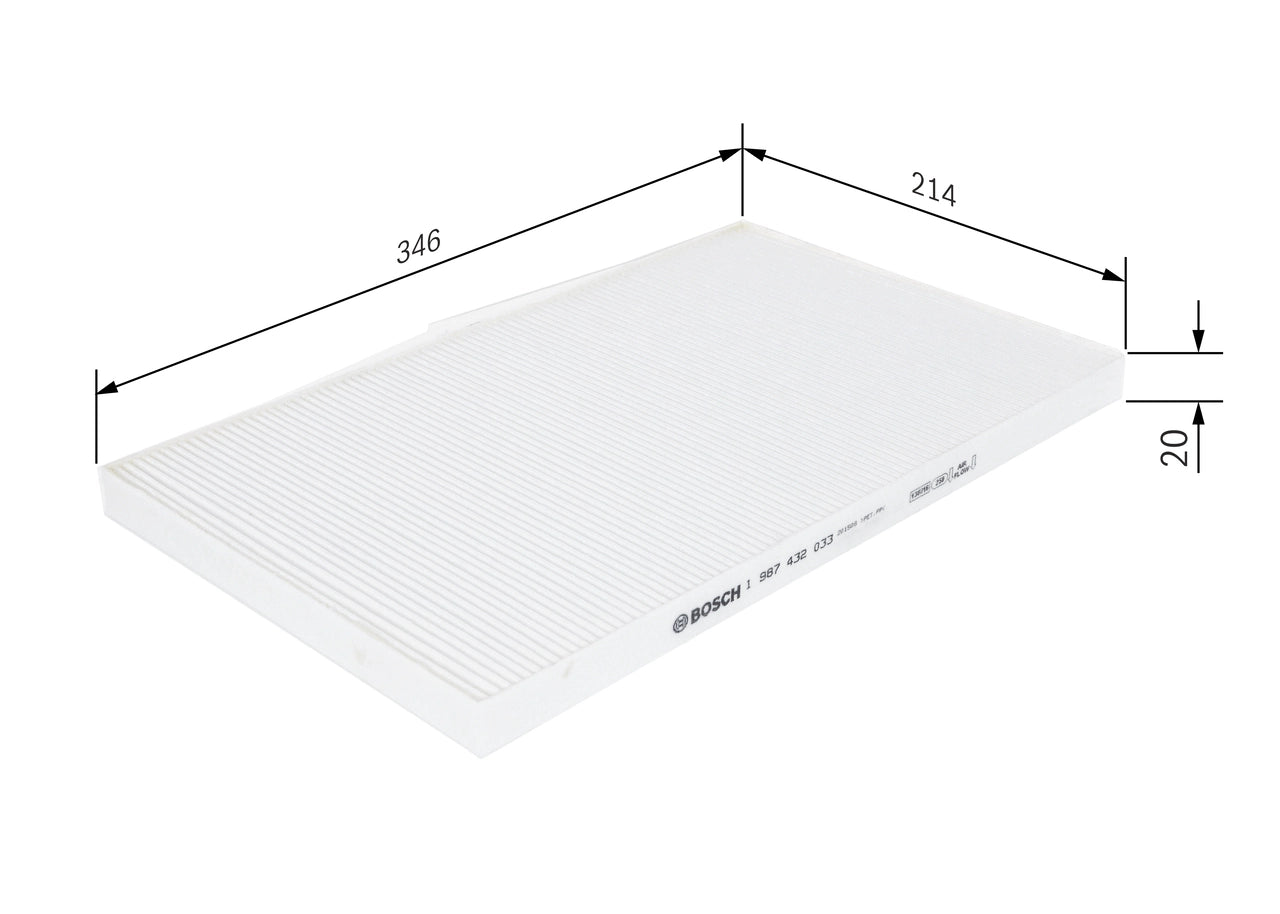 BOSCH 1 987 432 033 Filtru, aer habitaclu