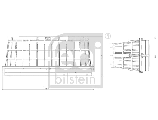 FEBI BILSTEIN 173491 Filtru aer