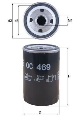 MAHLE OC 469 Filtru ulei