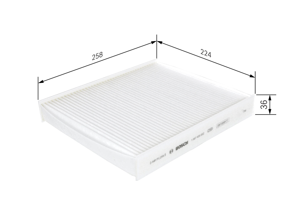 BOSCH 1 987 435 002 Filtru, aer habitaclu