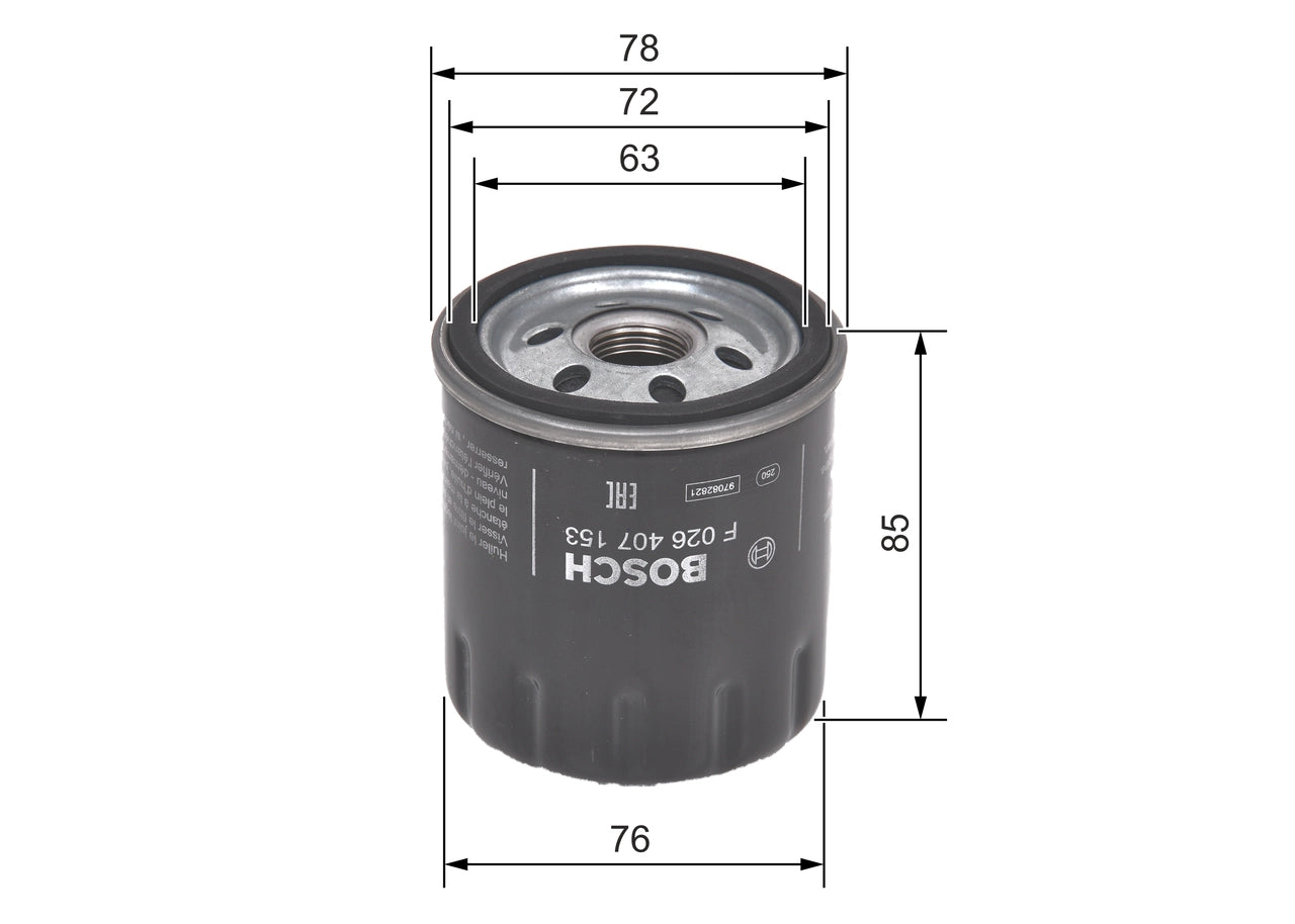 BOSCH F 026 407 153 Filtru ulei