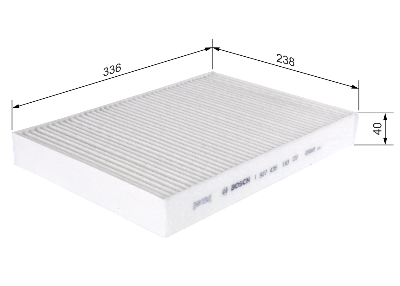 BOSCH 1 987 435 103 Filtru, aer habitaclu