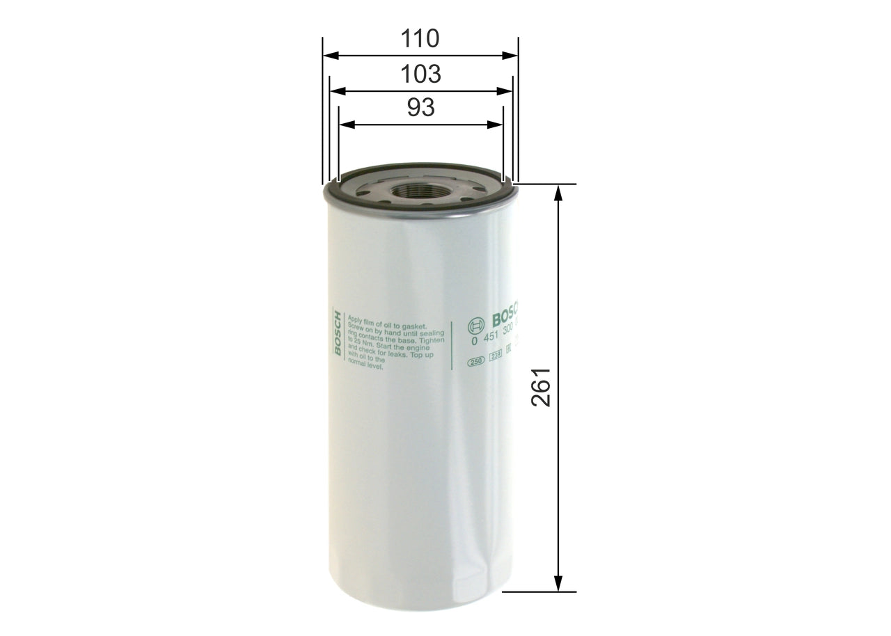 BOSCH 0 451 300 003 Filtru ulei