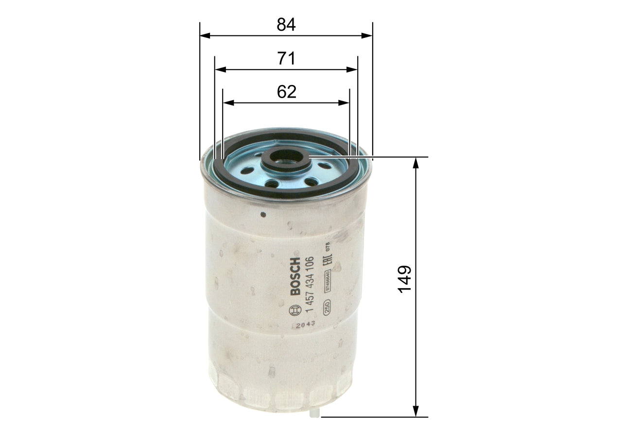 BOSCH 1 457 434 106 Filtru combustibil