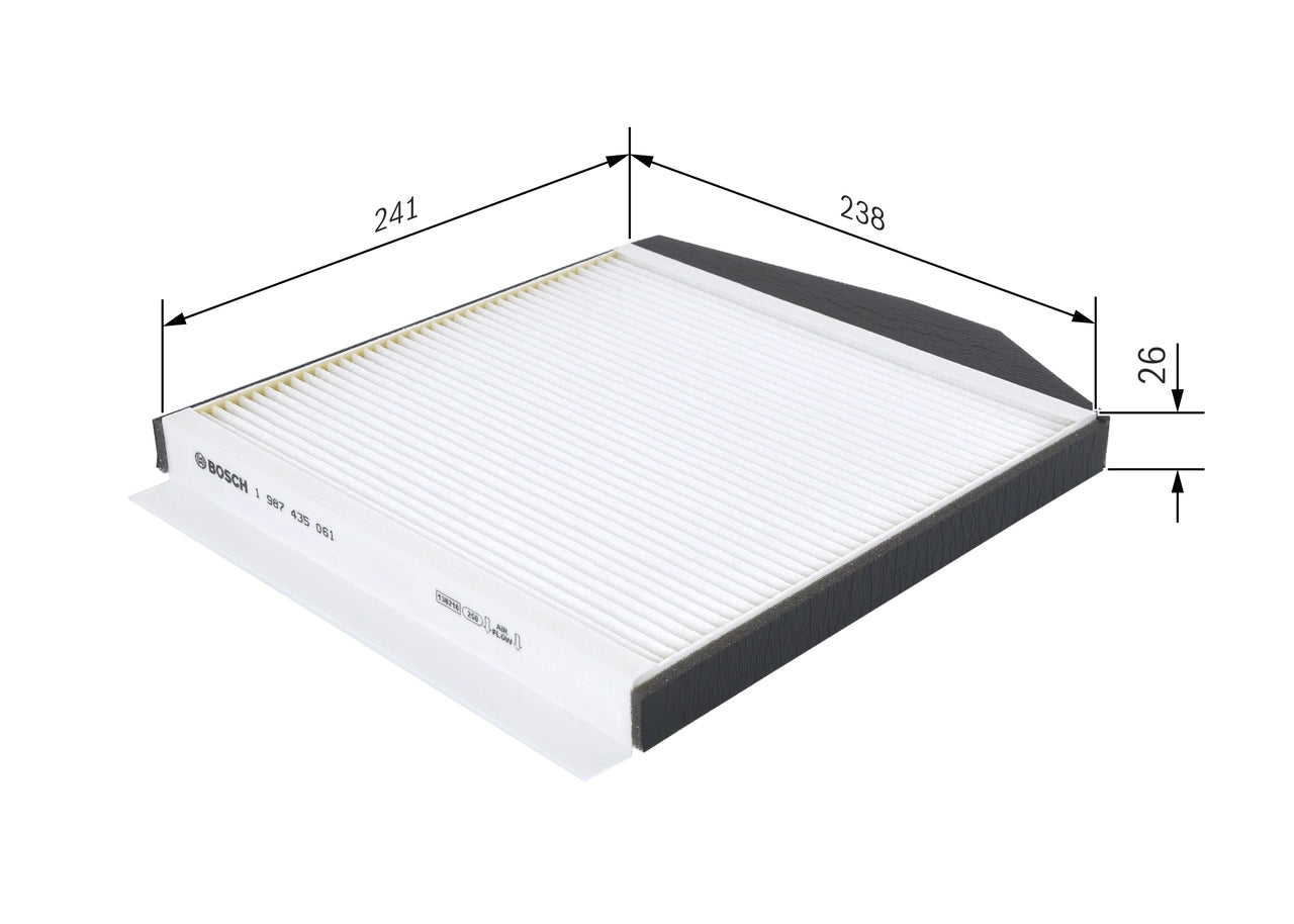 BOSCH 1 987 435 061 Filtru, aer habitaclu
