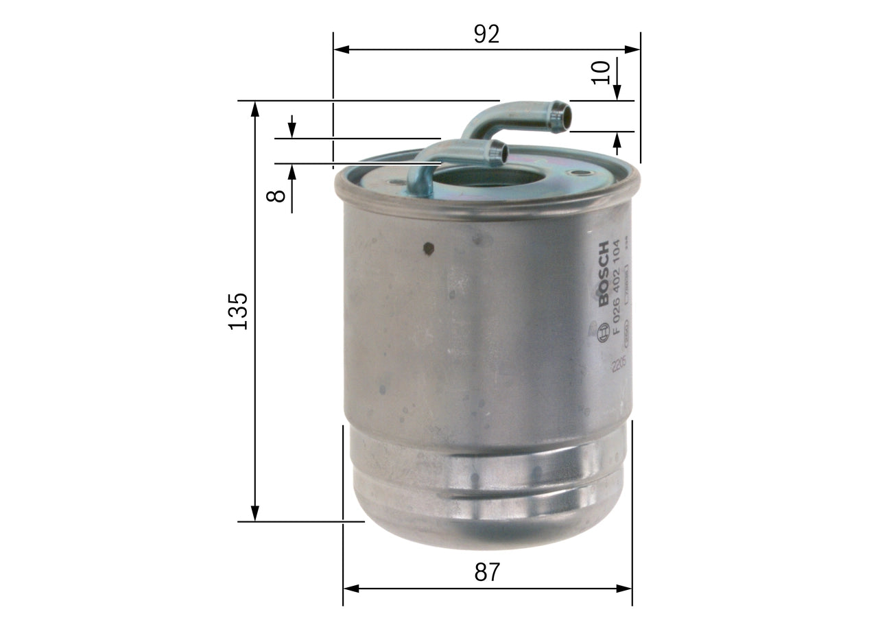 BOSCH F 026 402 104 Filtru combustibil