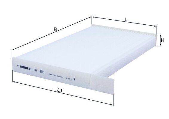 MAHLE LA 1205 Filtru, aer habitaclu