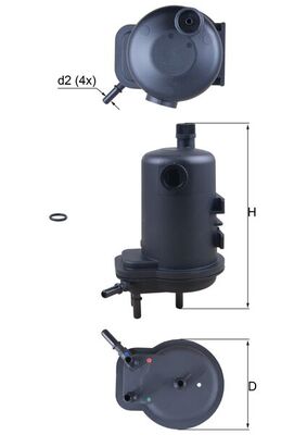MAHLE KL 633D Filtru combustibil