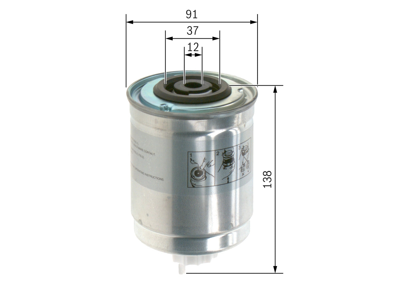BOSCH 1 457 434 400 Filtru combustibil