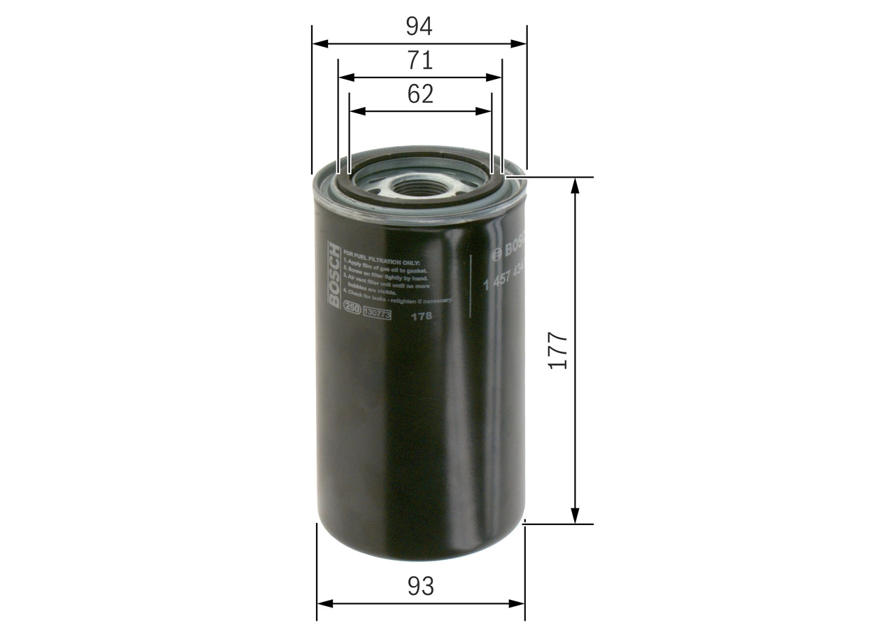 BOSCH 1 457 434 180 Filtru combustibil