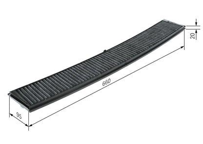 BOSCH 1 987 432 336 Filtru, aer habitaclu