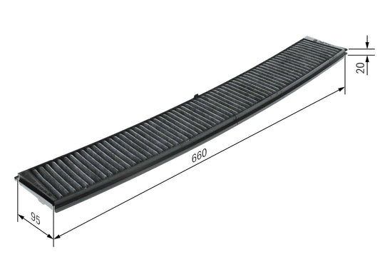 BOSCH 1 987 432 336 Filtru, aer habitaclu