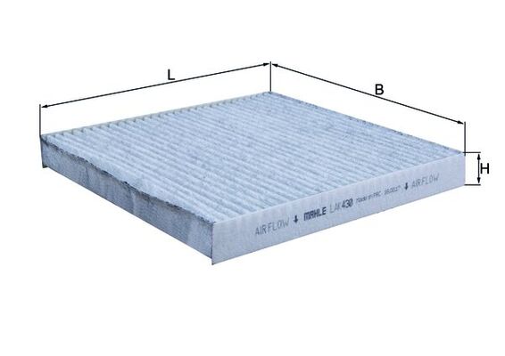 MAHLE LAK 430 Filtru, aer habitaclu