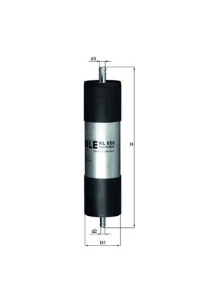 MAHLE KL 658 Filtru combustibil