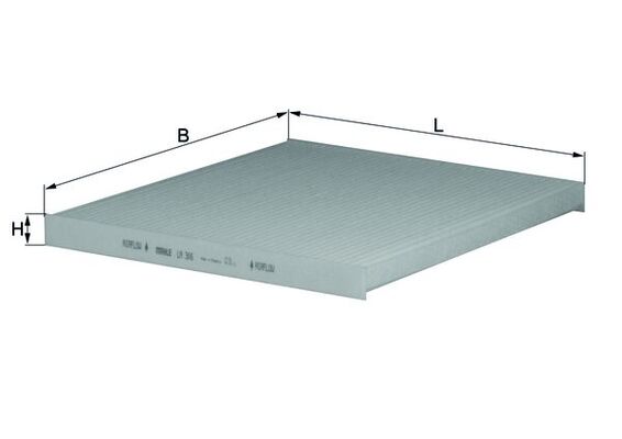 MAHLE LA 306 Filtru, aer habitaclu