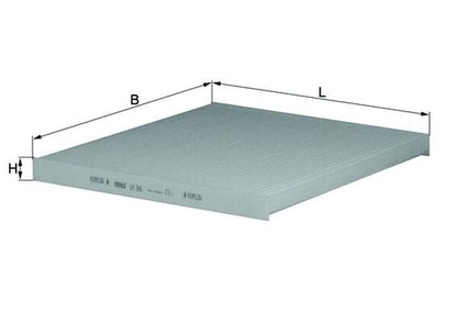 MAHLE LA 306 Filtru, aer habitaclu