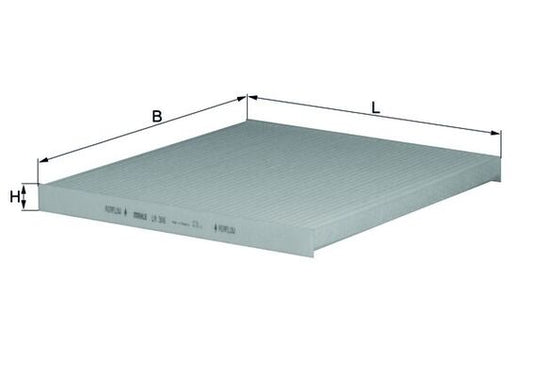 MAHLE LA 306 Filtru, aer habitaclu