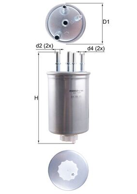 MAHLE KL 1026 Filtru combustibil