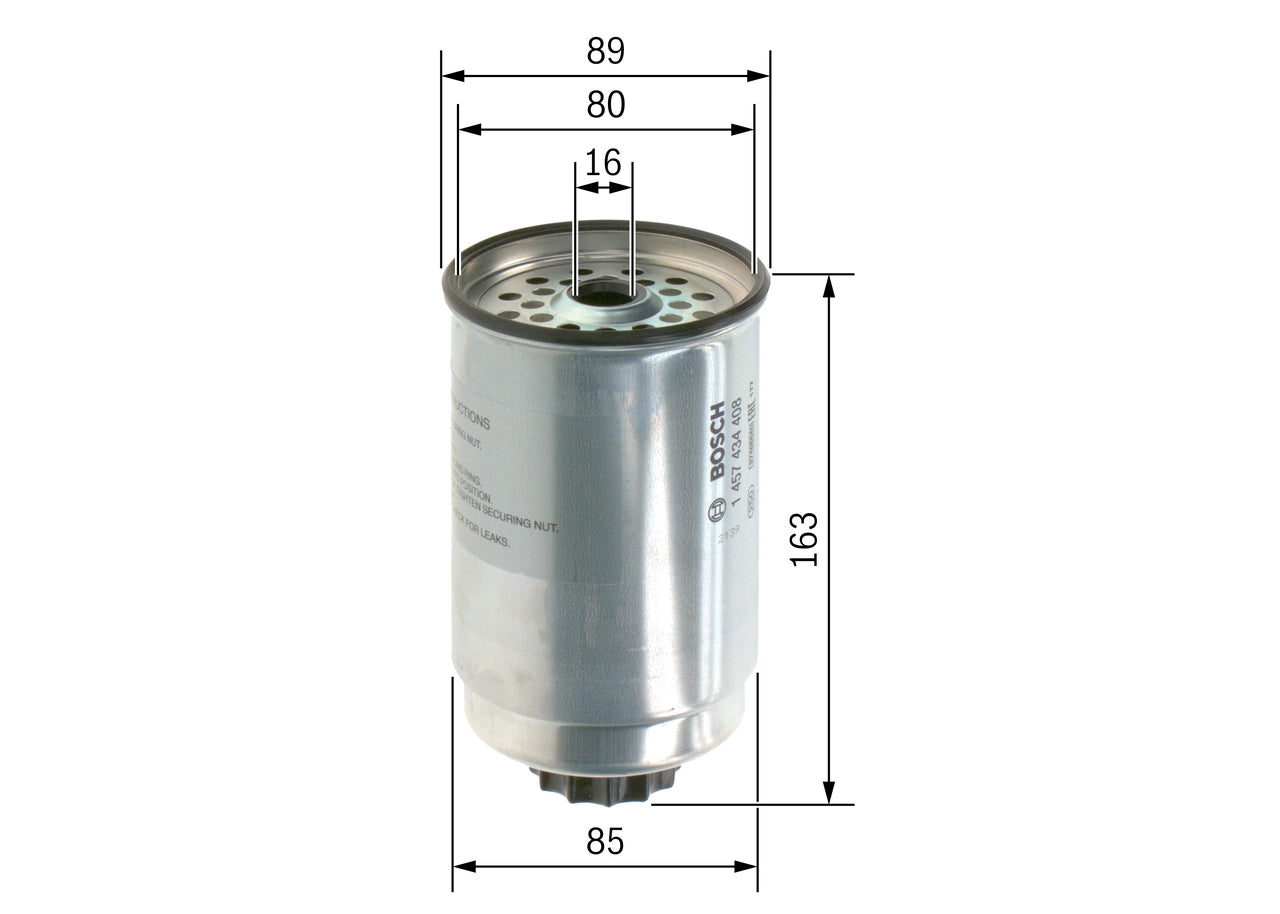 BOSCH 1 457 434 408 Filtru combustibil