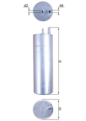MAHLE KL 229/5 Filtru combustibil