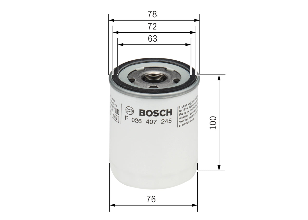BOSCH F 026 407 245 Filtru ulei
