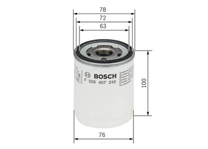 BOSCH F 026 407 245 Filtru ulei