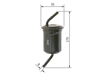 BOSCH 0 986 450 108 Filtru combustibil