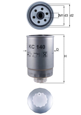 MAHLE KC 140 Filtru combustibil