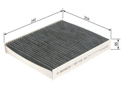 BOSCH 1 987 432 304 Filtru, aer habitaclu