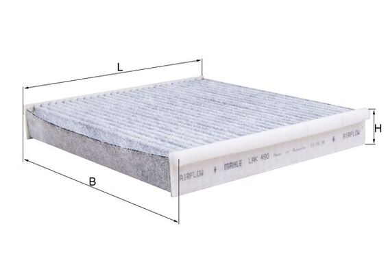 MAHLE LAK 490 Filtru, aer habitaclu