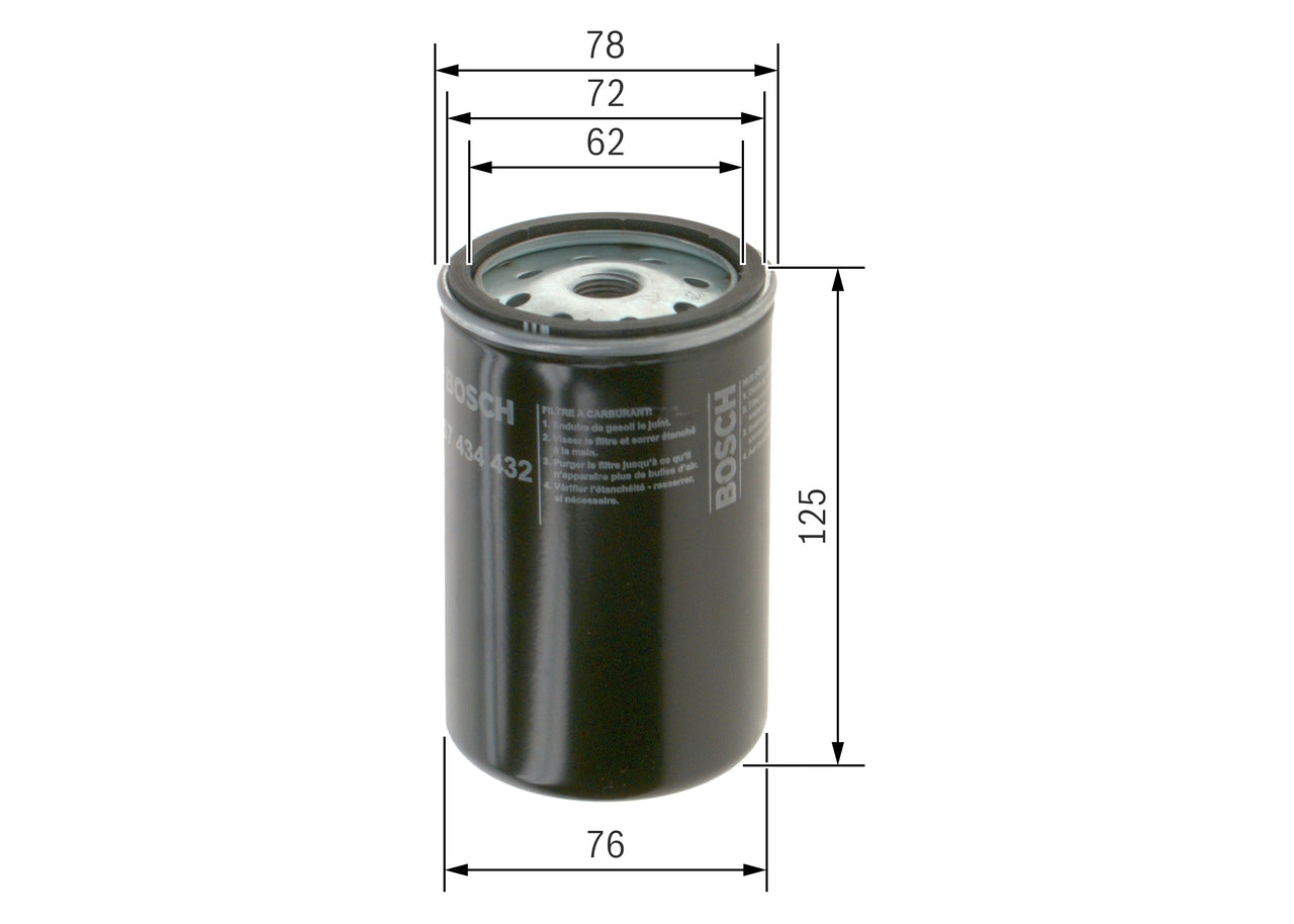 BOSCH 1 457 434 432 Filtru combustibil