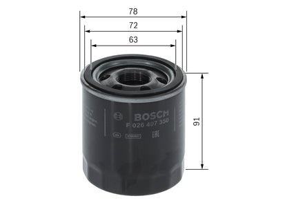 BOSCH F 026 407 350 Filtru ulei