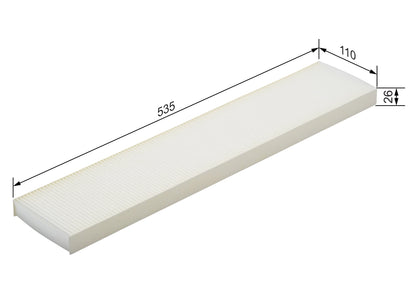 BOSCH 1 987 432 028 Filtru, aer habitaclu