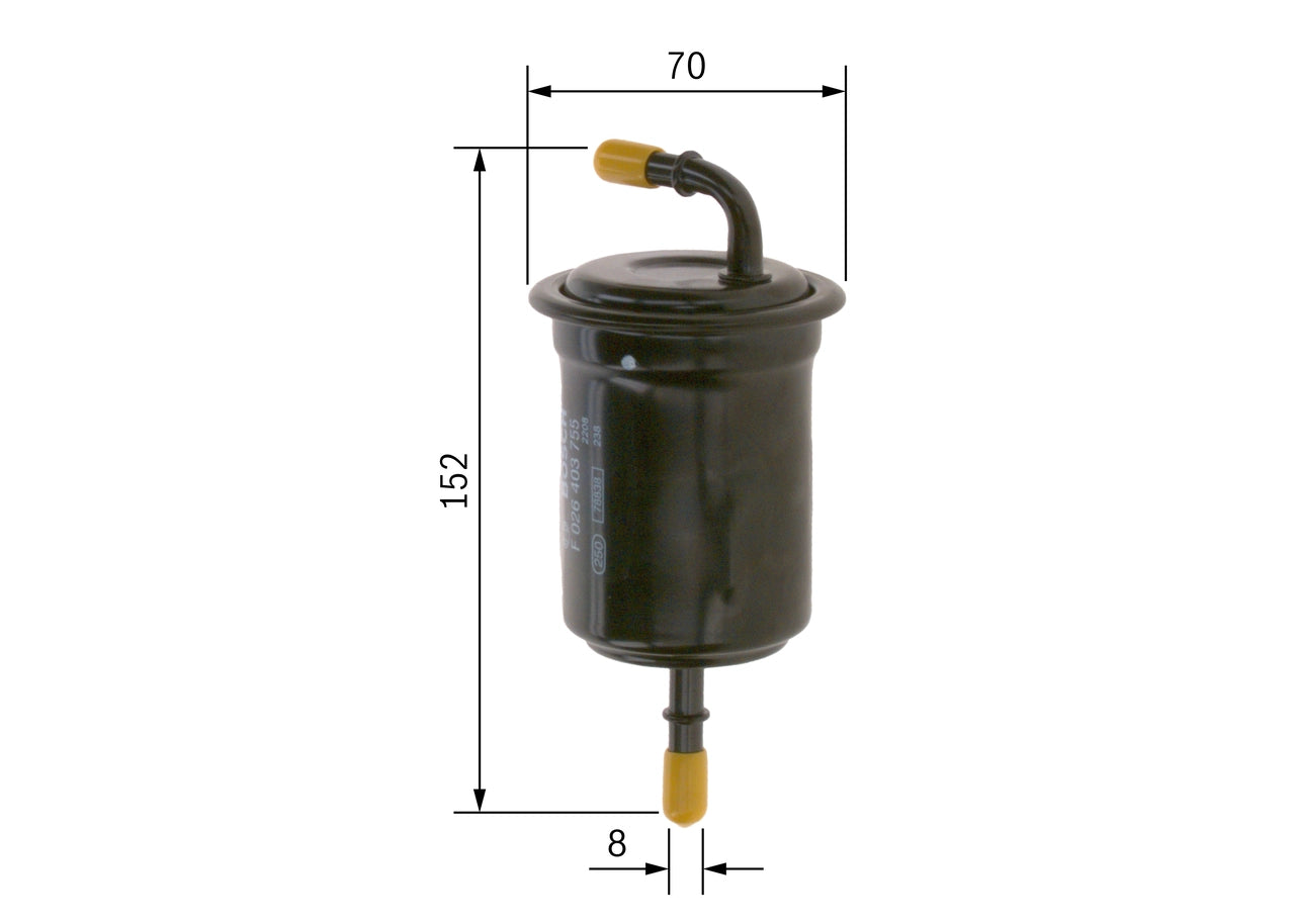 BOSCH F 026 403 755 Filtru combustibil