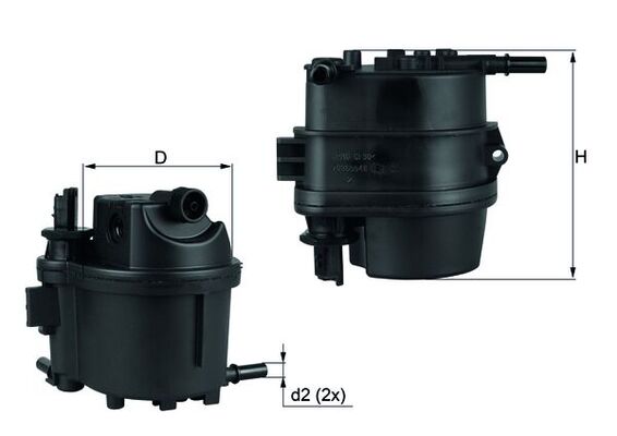 MAHLE KL 779 Filtru combustibil