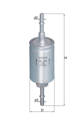 MAHLE KL 458 Filtru combustibil