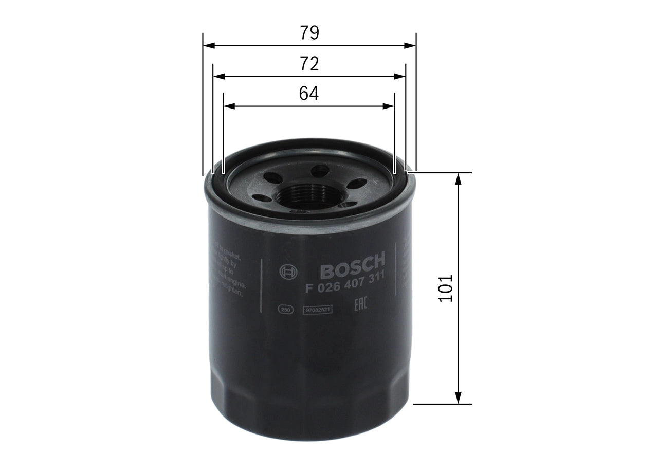 BOSCH F 026 407 311 Filtru ulei