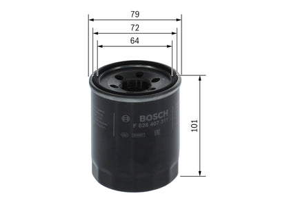 BOSCH F 026 407 311 Filtru ulei
