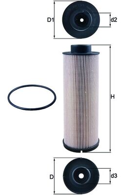 MAHLE KX 73/1D Filtru combustibil