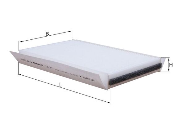 MAHLE LA 71 Filtru, aer habitaclu