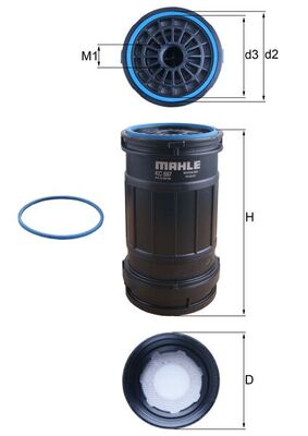 MAHLE KC 697D Filtru combustibil