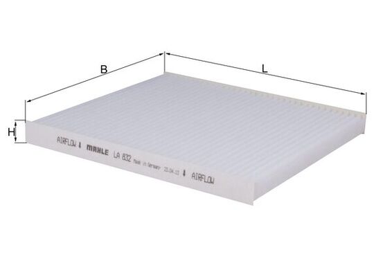 MAHLE LA 832 Filtru, aer habitaclu