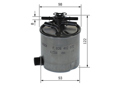 BOSCH F 026 402 072 Filtru combustibil
